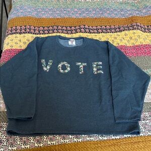 Floral 'VOTE' Sweatshirt